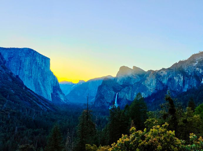 Zonsondergang Yosemite 2